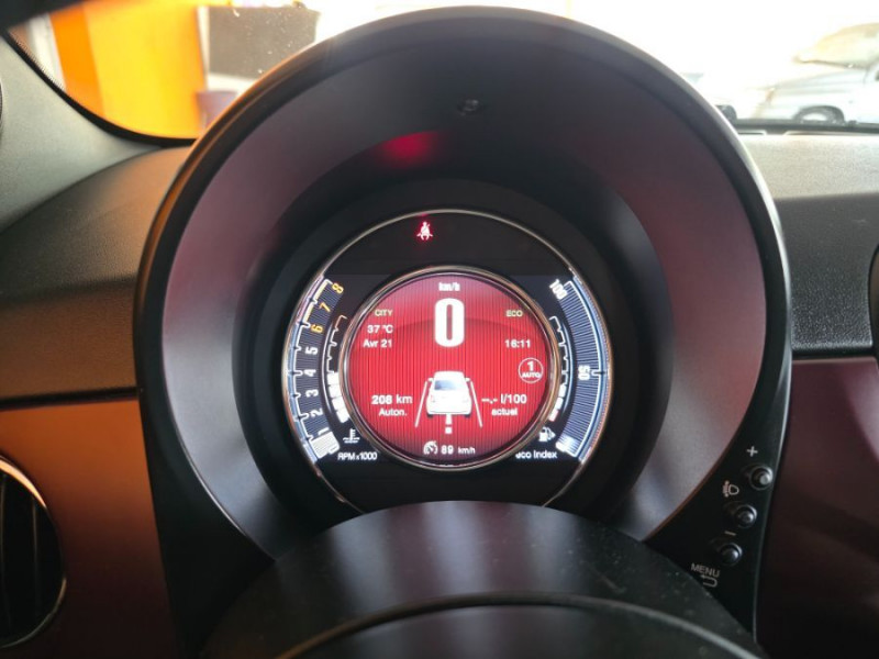 Photo 21 de l'offre de FIAT 500 1.2 69 Dualogic STAR TOIT Pano JA16 CarPlay à 12850€ chez Mérignac auto