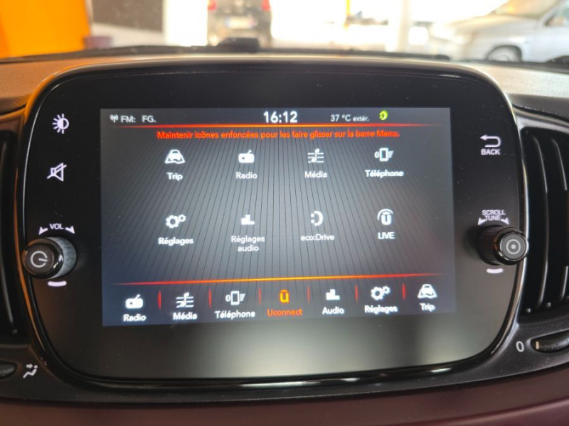 Photo 24 de l'offre de FIAT 500 1.2 69 Dualogic STAR TOIT Pano JA16 CarPlay à 12850€ chez Mérignac auto