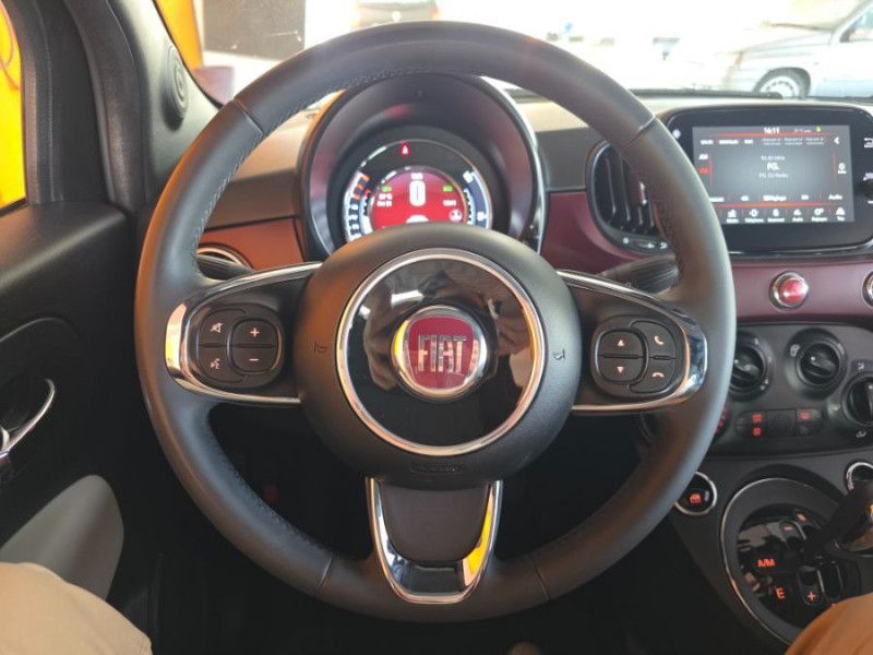Photo 22 de l'offre de FIAT 500 1.2 69 Dualogic STAR TOIT Pano JA16 CarPlay à 12850€ chez Mérignac auto