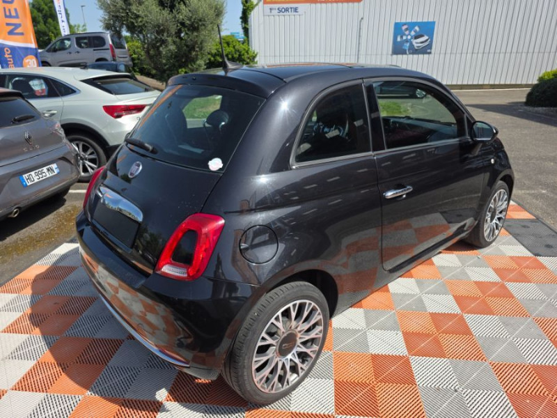 Photo 9 de l'offre de FIAT 500 1.2 69 Dualogic STAR TOIT Pano JA16 CarPlay à 12850€ chez Mérignac auto