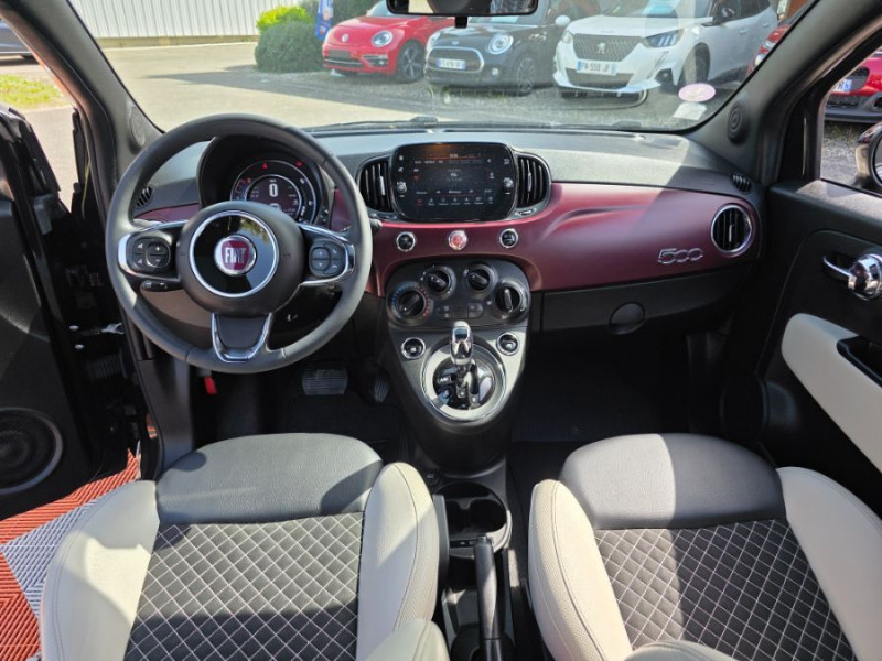 Photo 3 de l'offre de FIAT 500 1.2 69 Dualogic STAR TOIT Pano JA16 CarPlay à 12850€ chez Mérignac auto