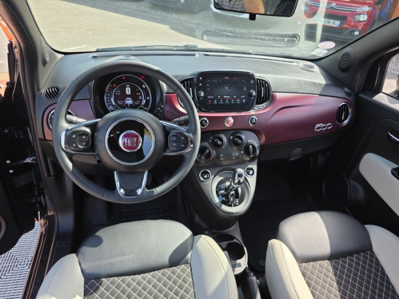 Photo 14 de l'offre de FIAT 500 1.2 69 Dualogic STAR TOIT Pano JA16 CarPlay à 12850€ chez Mérignac auto