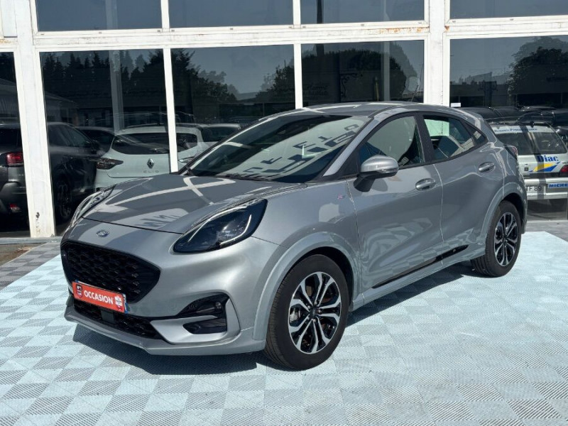 Ford PUMA 1.0 EcoBoost 125 BV6 HYBRID MHEV ST LINE Hybride GRIS SOLAR Occasion à vendre