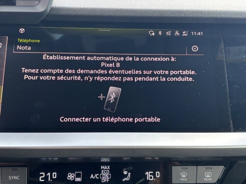 Photo 29 de l'offre de AUDI A3 SPORTBACK IV 35 TDI 150 S Tronic 7 PACK GPS Camera Radars 1ère Main à 25450€ chez Mérignac auto