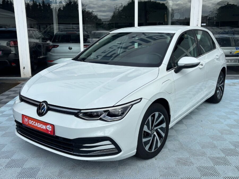 Volkswagen GOLF VIII 1.4 HYBRID 204 STYLE GPS Camera ACC LED+ 1ère Main Hybride BLANCHE Occasion à vendre
