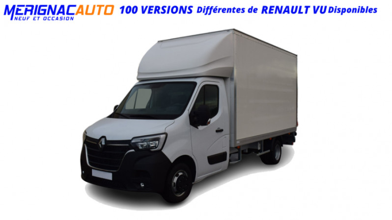 Photo 1 de l'offre de RENAULT MASTER L4 CAMION 20M3 Blue dCi 165 BVM6 3.5T Propulsion RJ HAYON Elect. 681€ HT/M à 41900€ chez Mérignac auto