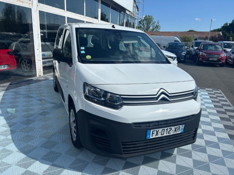 Citroen BERLINGO 1.5 BlueHDi 100 BVM6 LIVE CLIM Bluetooth DIESEL BLANC Occasion à vendre
