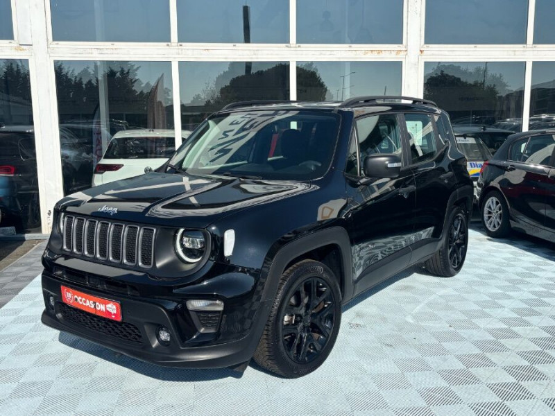 Jeep RENEGADE 1.5 e-HYBRID 130 BVM6 MHEV SUMMIT JA18 Caméra Attel. Hybride NOIR Occasion à vendre