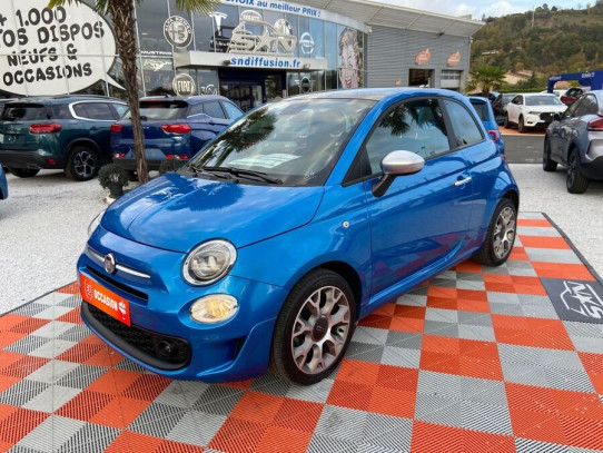 Acheter FIAT 500 1.2 69 S U CONNECT 7" CUIR Toit JA 16" chez SN Diffusion