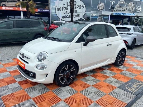 Acheter FIAT 500 1.2 69 S SPORT GPS Toit Ouvrant CLIM AUTO JA 16" chez SN Diffusion