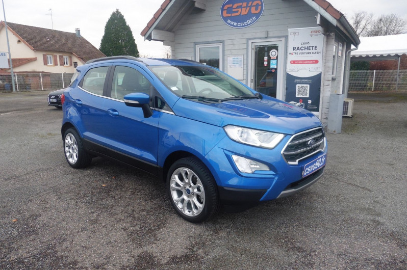 Ford ECOSPORT 1.0 ECOBOOST 125CH TITANIUM 6CV Essence BLEU ISLAND Occasion à vendre