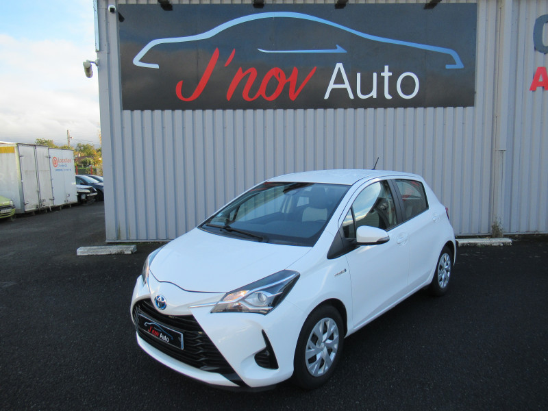 Toyota YARIS 100H FRANCE 5P Hybride BLANC Occasion à vendre