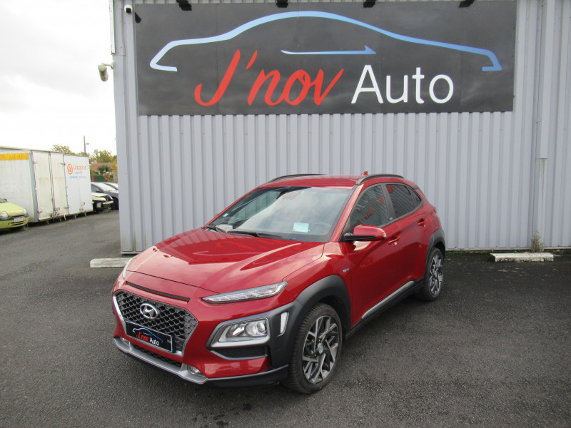 Hyundai KONA 1.6 GDI 141CH HYBRID CREATIVE DCT-6 Hybride ROUGE METAL Occasion à vendre