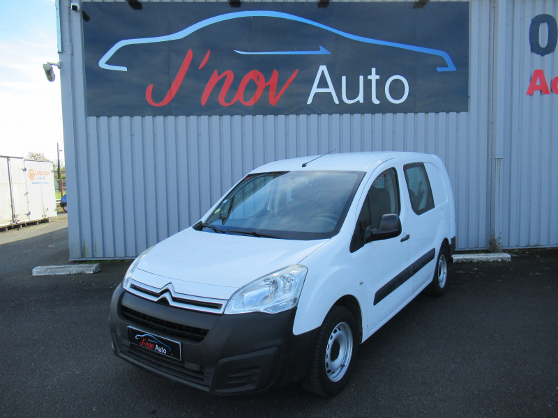 Citroen BERLINGO XL 1.6 BLUEHDI 100 CABINE APPROFONDIE CONFORT Diesel BLANC Occasion à vendre