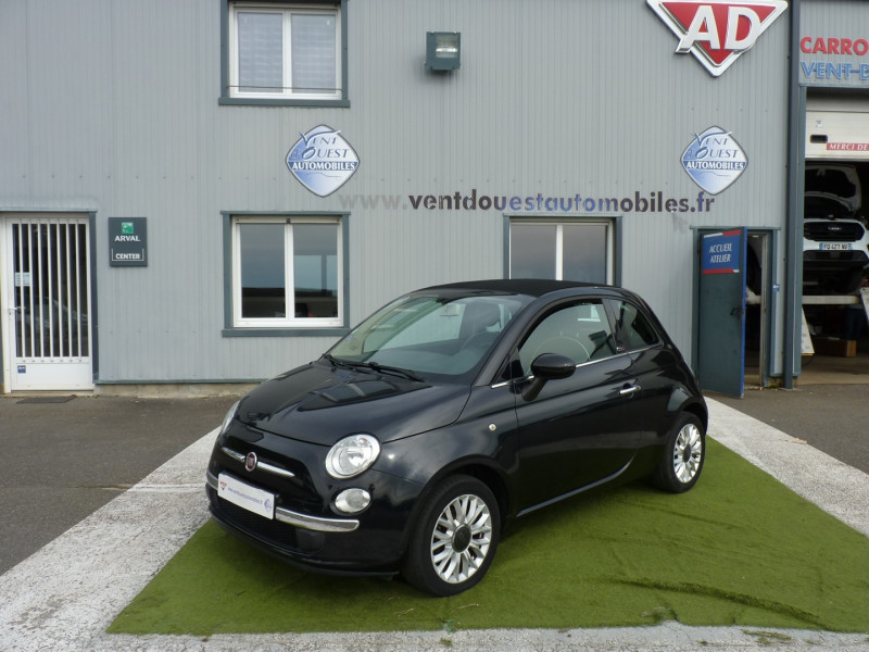 Fiat 500C 1.2 8V 69CH LOUNGE Essence NOIR Occasion à vendre