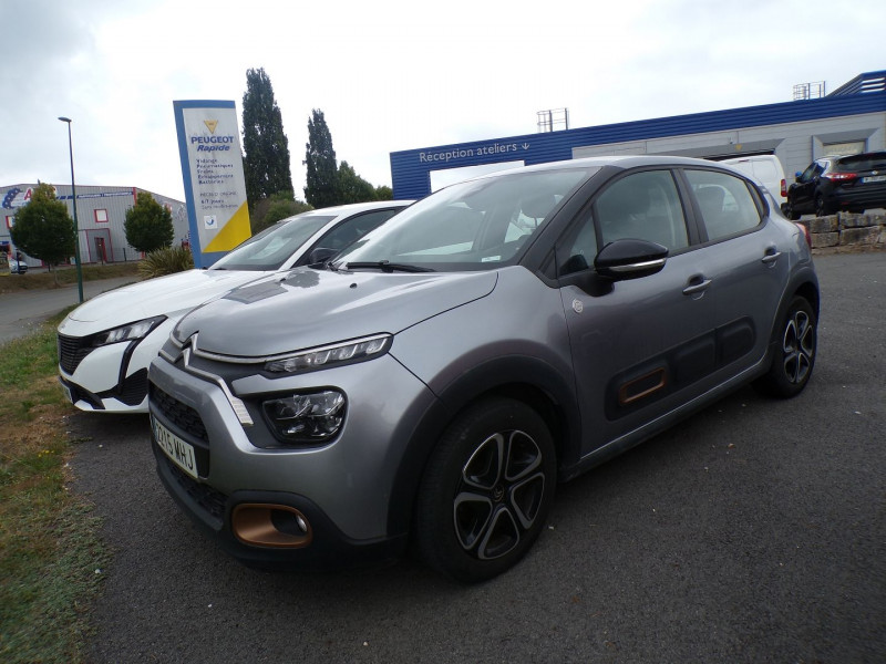 Citroen C3 1.5 BLUEHDI 100CH S&S C-SERIES E6.D Diesel GRIS ACIER Occasion à vendre