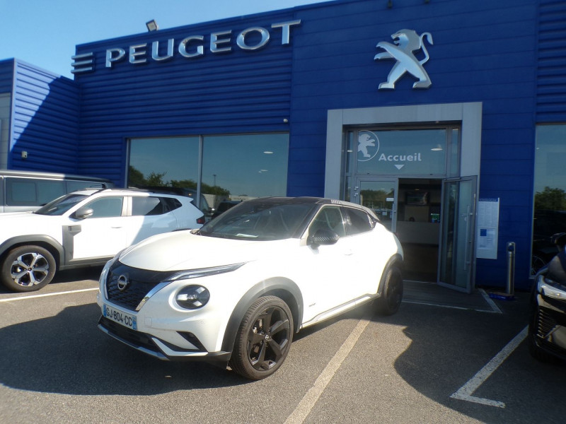 Nissan JUKE 1.6 HYBRID 143CH PREMIERE EDITION 2022.5 Hybride BLANC Occasion à vendre