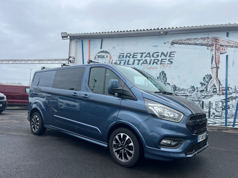 Photo 6 de l'offre de FORD TRANSIT CUSTOM FG L2H1 2.0 170CH SPORT BVA8 CAB APRRO 7 PLACES à 43140€ chez Bretagne Utilitaires