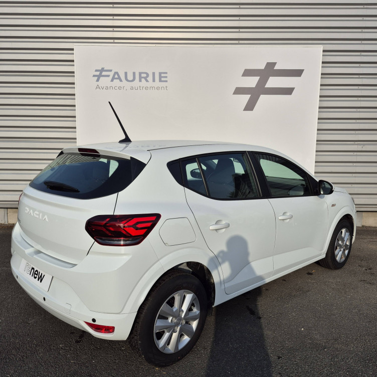 Acheter Dacia Sandero Sandero SCe 65 Expression 5p occasion dans les concessions du Groupe Faurie
