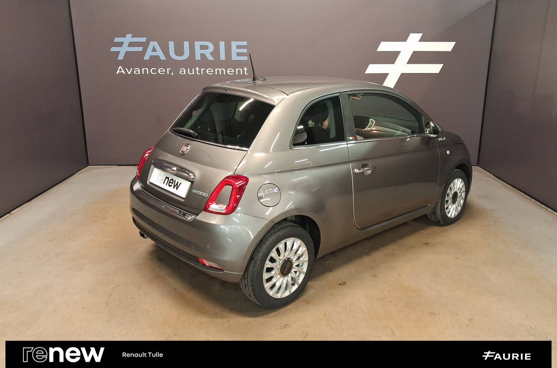 Acheter Fiat 500 500 1.0 70 ch Hybride BSG S/S Dolcevita Plus 3p occasion dans les concessions du Groupe Faurie