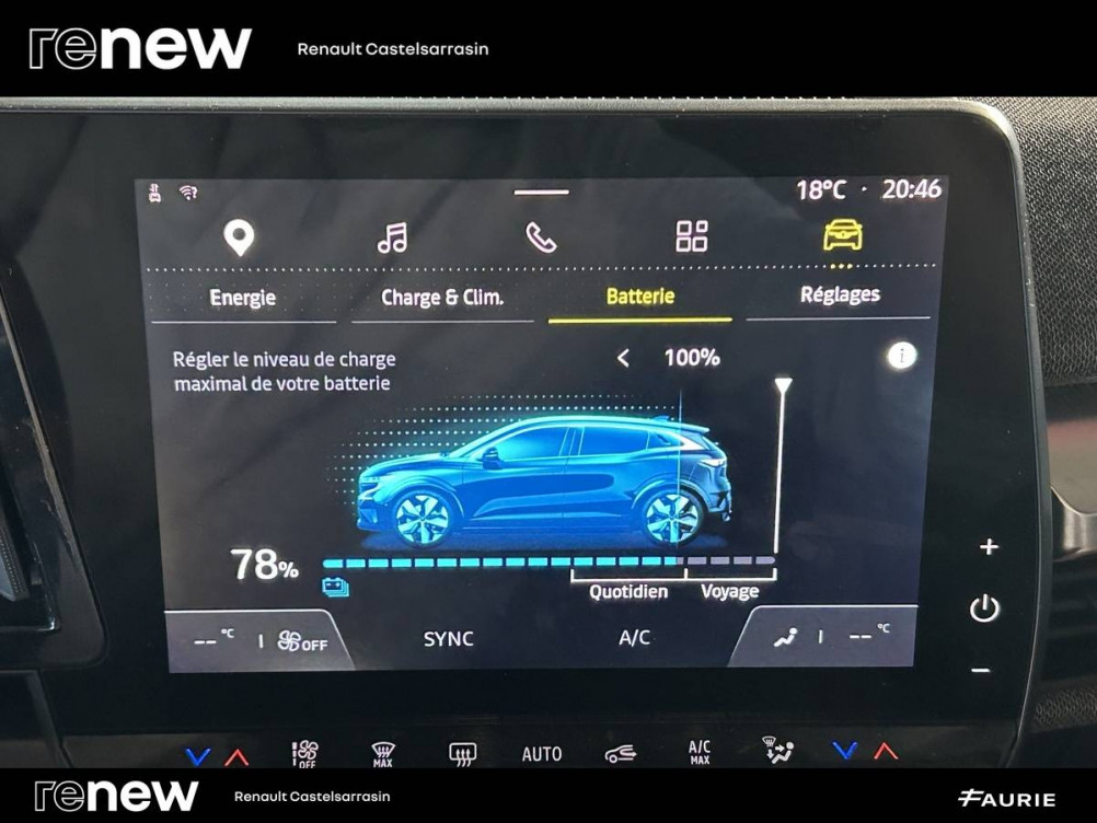 Acheter Renault Megane E-Tech Megane E-Tech EV60 130ch super charge Evolution ER 5p occasion dans les concessions du Groupe Faurie