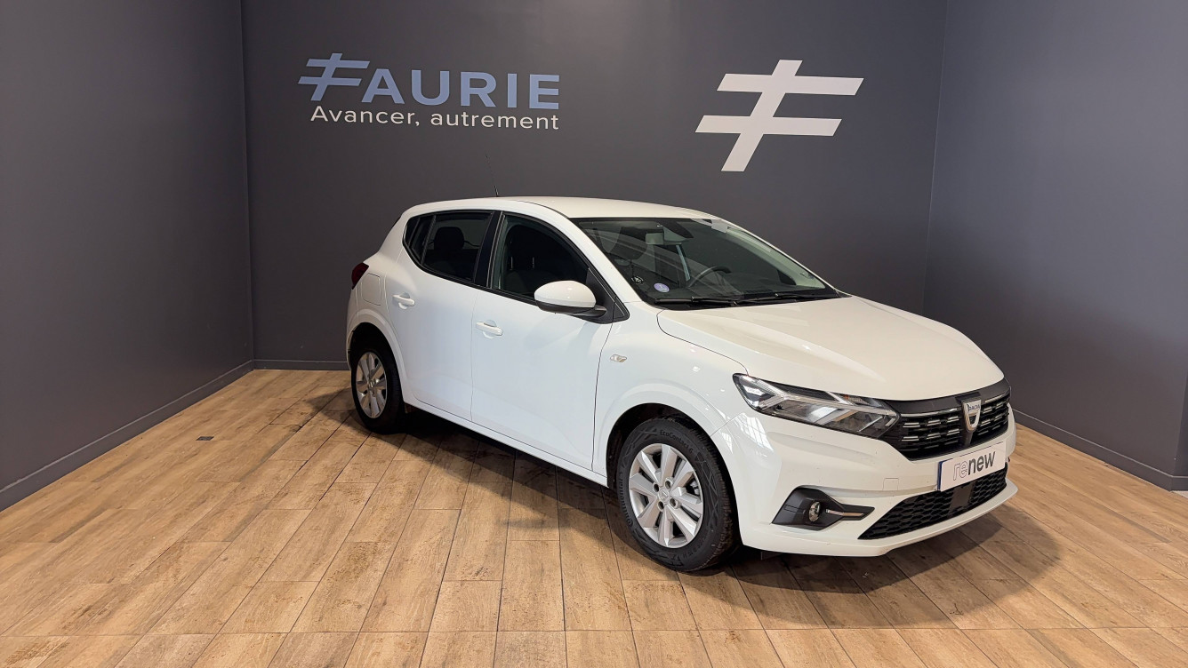 Acheter Dacia Sandero Sandero SCe 65 - 22 Confort 5p occasion dans les concessions du Groupe Faurie