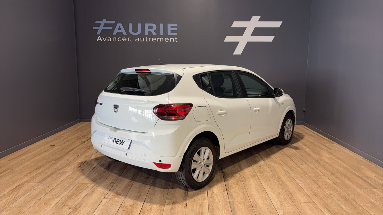 Acheter Dacia Sandero Sandero SCe 65 - 22 Confort 5p occasion dans les concessions du Groupe Faurie