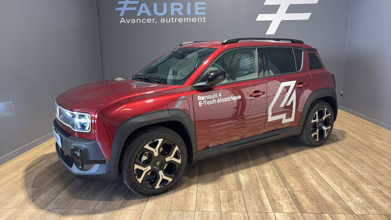 Acheter Renault Renault 4 Renault 4 E-Tech Electrique 150 ch autonomie confort Techno 5p neuf dans les concessions du Groupe Faurie