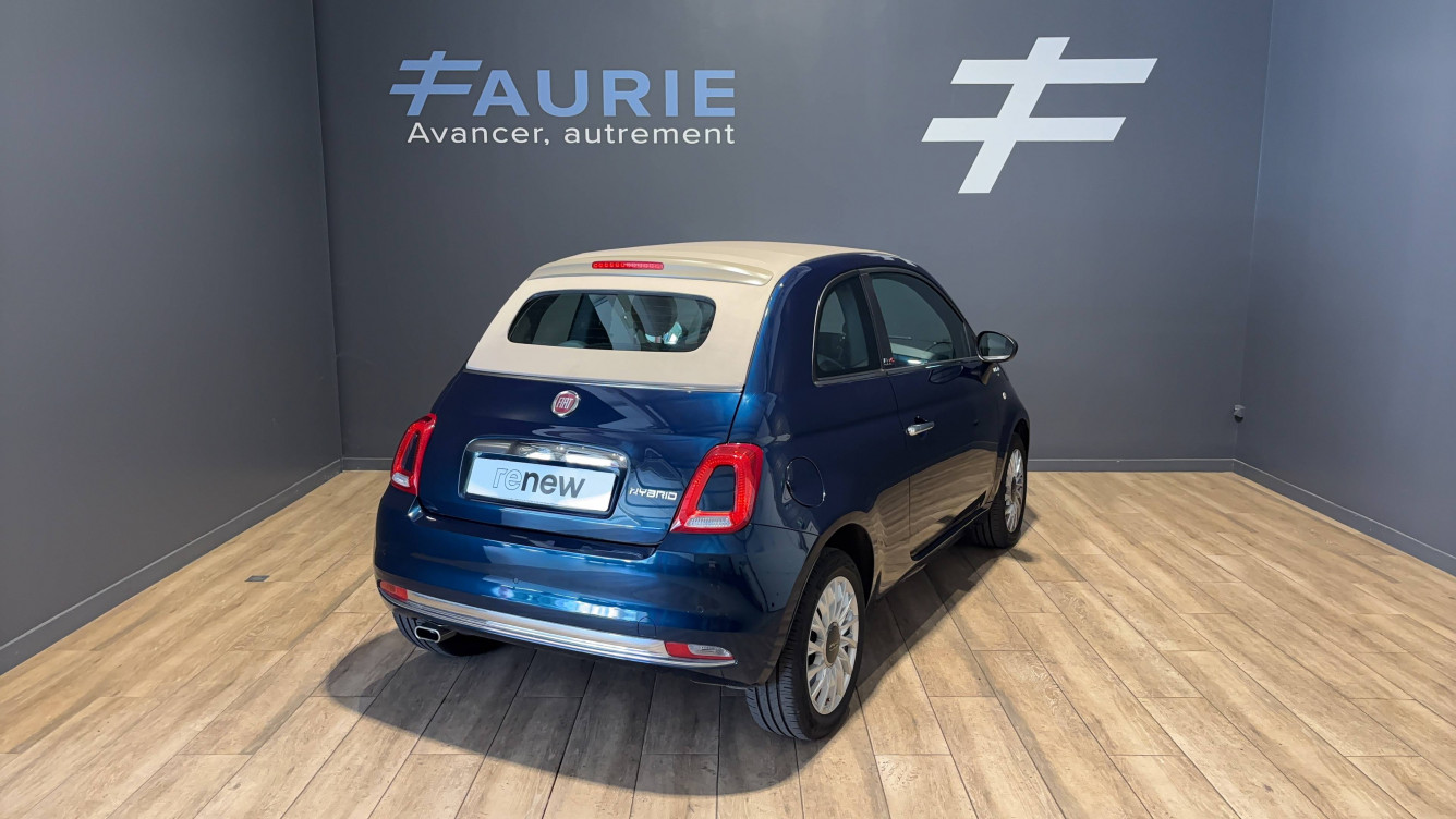 Acheter Fiat 500 500C 1.0 70 ch Hybride BSG S/S Dolcevita 2p occasion dans les concessions du Groupe Faurie