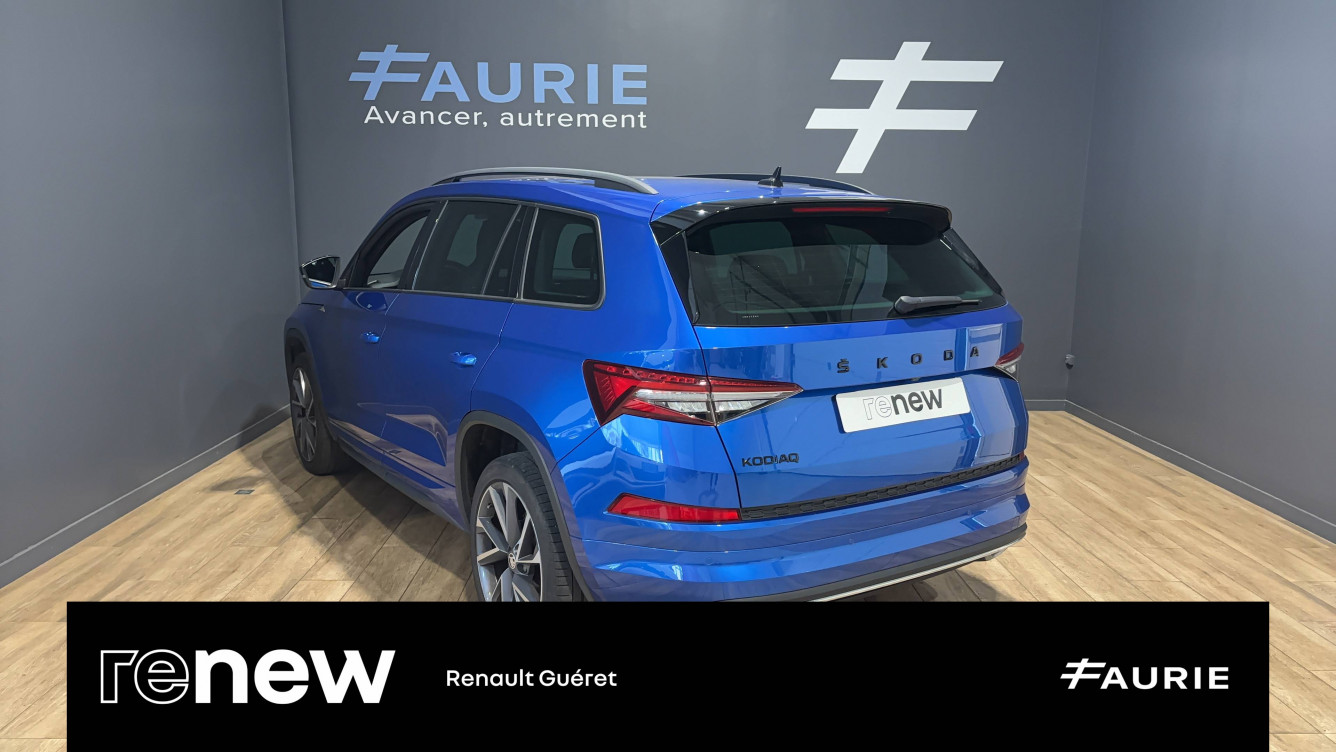Acheter Skoda Kodiaq Kodiaq 2.0 TDI 150 SCR DSG7 7pl Sportline 5p occasion dans les concessions du Groupe Faurie