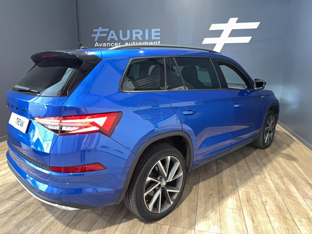 Acheter Skoda Kodiaq Kodiaq 2.0 TDI 150 SCR DSG7 7pl Sportline 5p occasion dans les concessions du Groupe Faurie