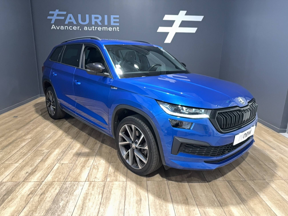 Acheter Skoda Kodiaq Kodiaq 2.0 TDI 150 SCR DSG7 7pl Sportline 5p occasion dans les concessions du Groupe Faurie