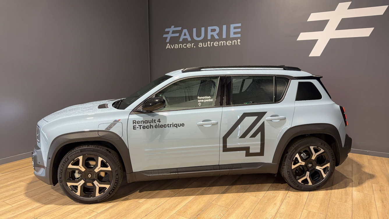 Acheter Renault Renault 4 Renault 4 E-Tech Electrique 150 ch autonomie confort Techno 5p neuf dans les concessions du Groupe Faurie