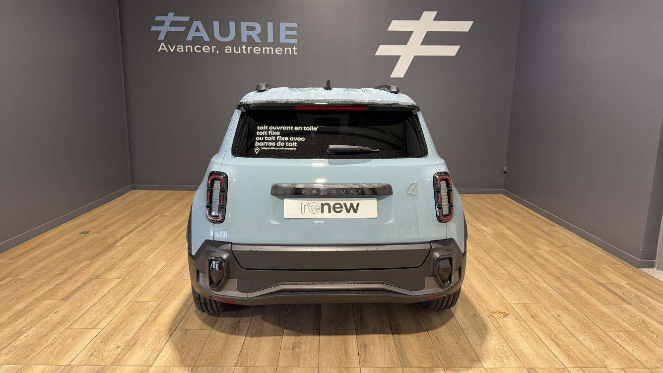 Acheter Renault Renault 4 Renault 4 E-Tech Electrique 150 ch autonomie confort Techno 5p neuf dans les concessions du Groupe Faurie