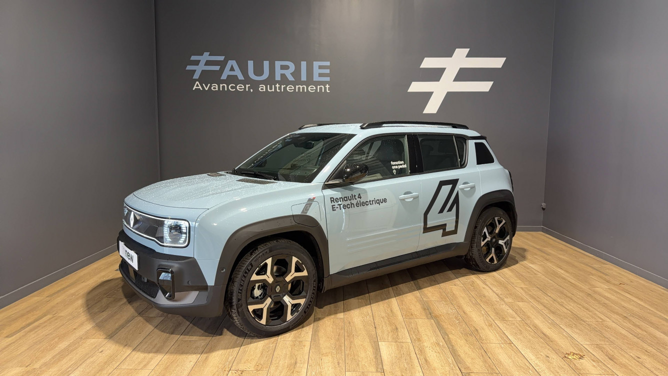 Acheter Renault Renault 4 Renault 4 E-Tech Electrique 150 ch autonomie confort Techno 5p neuf dans les concessions du Groupe Faurie