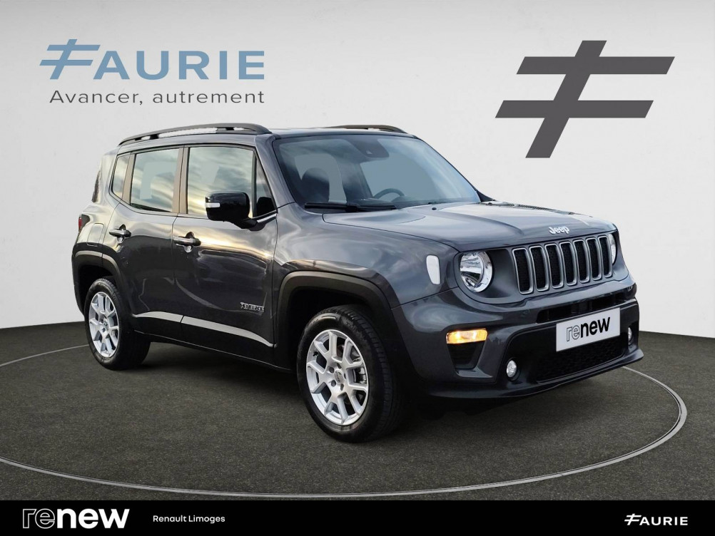 Acheter Jeep Renegade Renegade 1.5 Turbo T4 130 ch BVR7 e-Hybrid Limited 5p occasion dans les concessions du Groupe Faurie