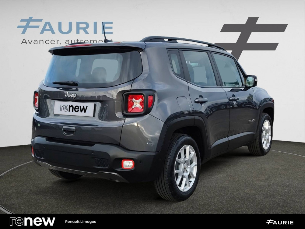 Acheter Jeep Renegade Renegade 1.5 Turbo T4 130 ch BVR7 e-Hybrid Limited 5p occasion dans les concessions du Groupe Faurie
