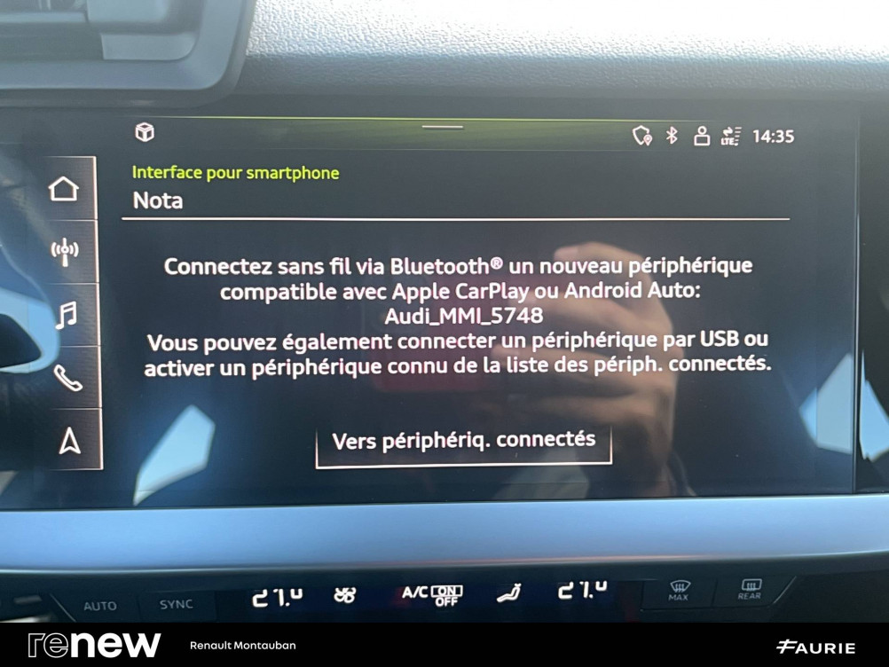 Acheter Audi A3 A3 Sportback 35 TDI 150 S tronic 7 S Line 5p occasion dans les concessions du Groupe Faurie