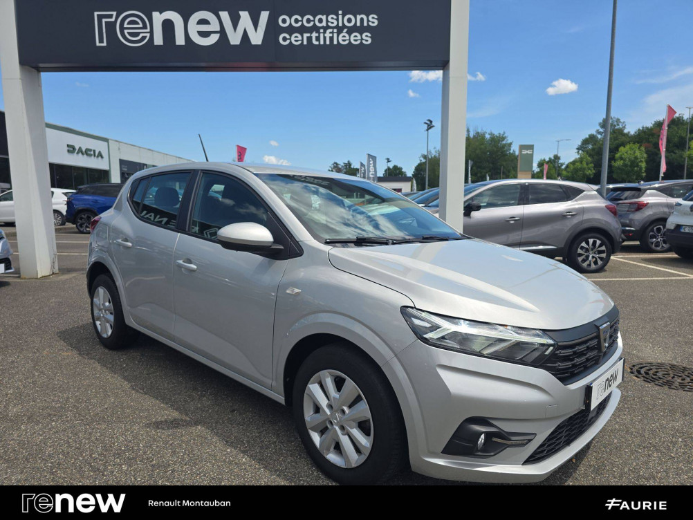 Acheter Dacia Sandero Sandero SCe 65 - 22 Confort 5p occasion dans les concessions du Groupe Faurie