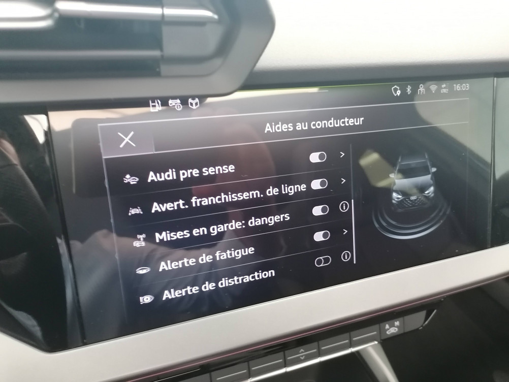 Acheter Audi A3 A3 Sportback TDI 150 S tronic 7 S line 5p occasion dans les concessions du Groupe Faurie