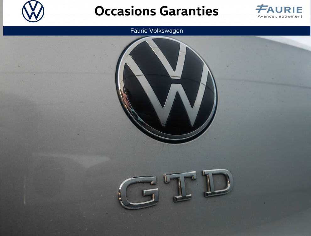 Acheter Volkswagen Golf Golf 2.0 TDI SCR 200 DSG7 GTD 5p occasion dans les concessions du Groupe Faurie