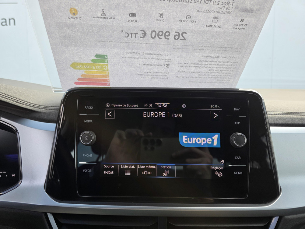 Acheter Volkswagen T-Roc T-Roc 2.0 TDI 150 Start/Stop DSG7 Life Plus 5p occasion dans les concessions du Groupe Faurie