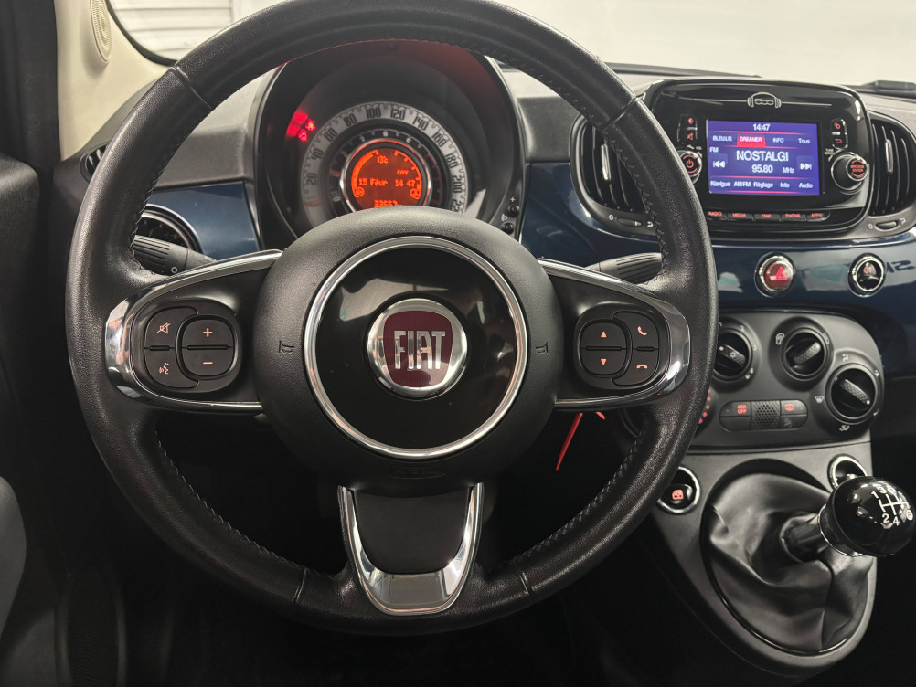 Acheter Fiat 500 500 1.2 69 ch Eco Pack Popstar 3p occasion dans les concessions du Groupe Faurie