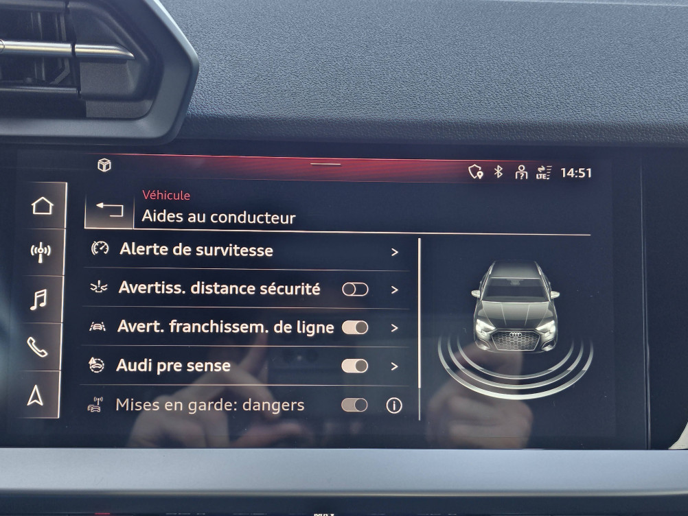 Acheter Audi A3 A3 Sportback 35 TFSI 150 Design 5p occasion dans les concessions du Groupe Faurie