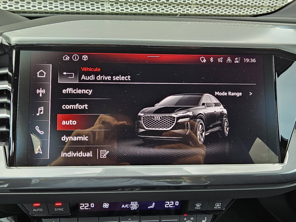 Acheter Audi Q4 Q4 e-tron Sportback 45 285 ch 82 kWh S line 5p neuf dans les concessions du Groupe Faurie