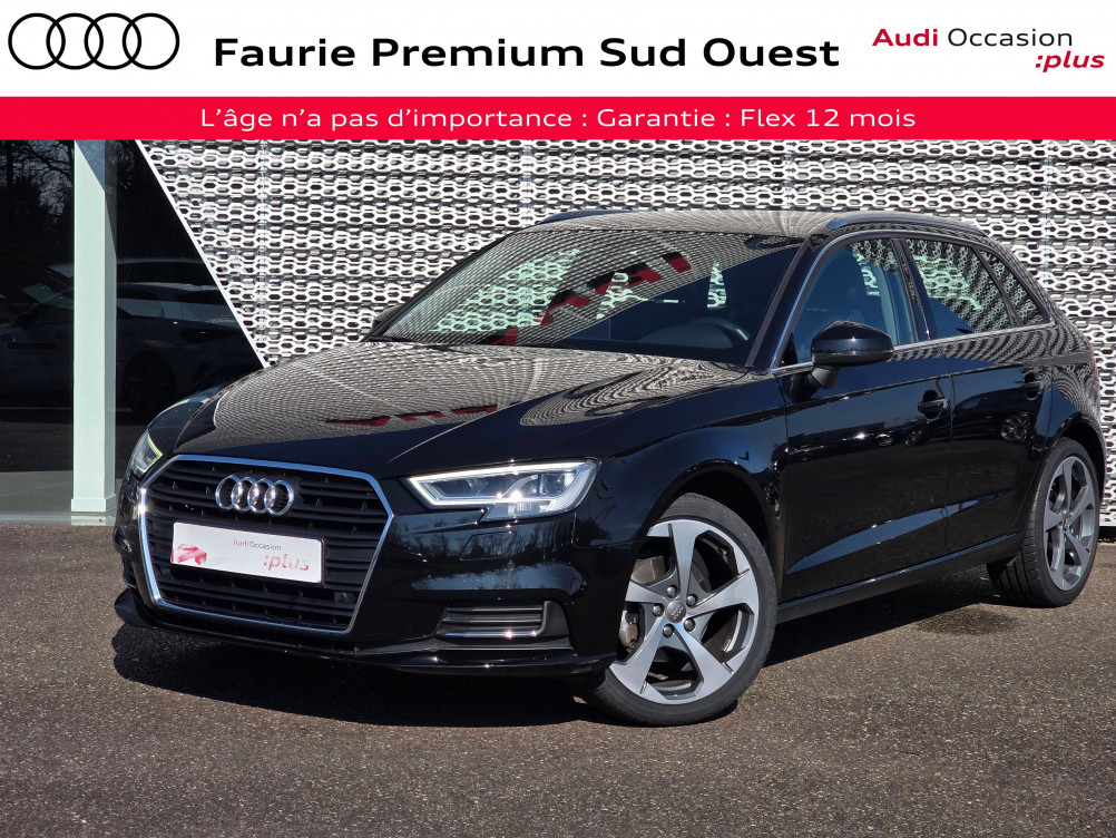 Acheter Audi A3 A3 Sportback 30 TFSI 116 S tronic 7 Design Luxe 5p occasion dans les concessions du Groupe Faurie