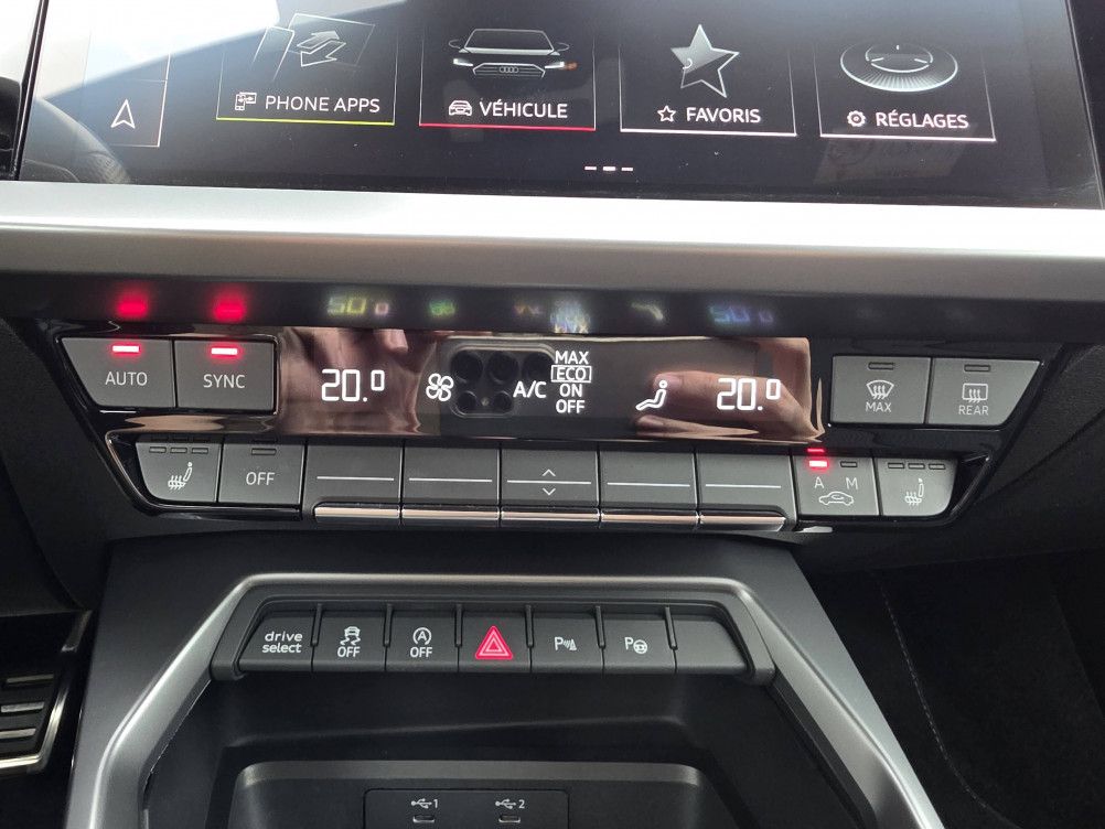 Acheter Audi A3 A3 Sportback 35 TFSI Mild Hybrid 150 S tronic 7 S Line 5p occasion dans les concessions du Groupe Faurie
