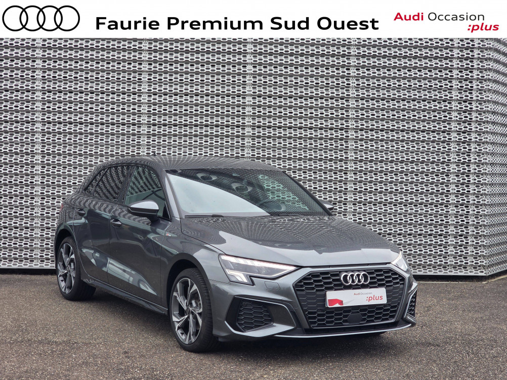 Acheter Audi A3 A3 Sportback 35 TFSI Mild Hybrid 150 S tronic 7 S Line 5p occasion dans les concessions du Groupe Faurie