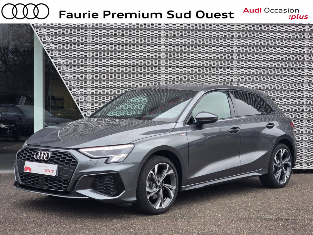 Acheter Audi A3 A3 Sportback 35 TFSI Mild Hybrid 150 S tronic 7 S Line 5p occasion dans les concessions du Groupe Faurie