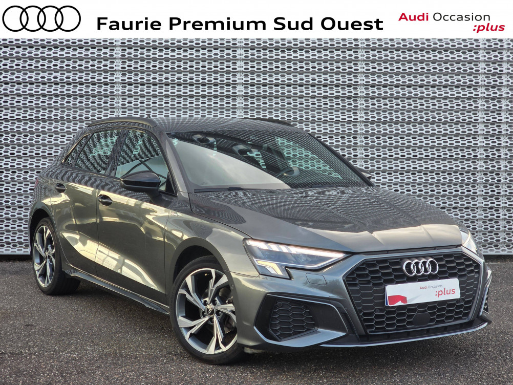 Acheter Audi A3 A3 Sportback 35 TFSI Mild Hybrid 150 S tronic 7 S Line 5p occasion dans les concessions du Groupe Faurie